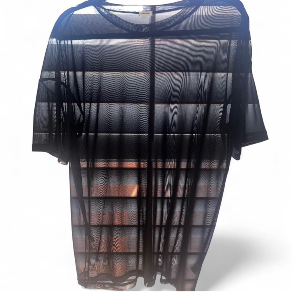 Garage Black Mesh Top